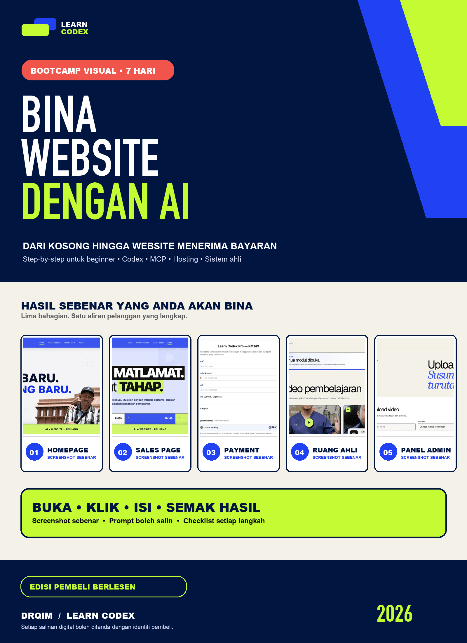 Cover masterclass Bina Website Dengan AI