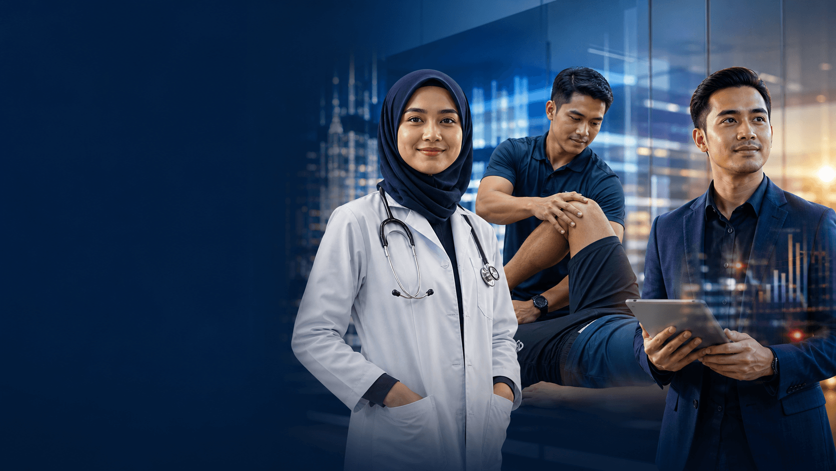 Kolaj doktor, fisioterapis dan digital marketer Malaysia yang menggunakan sistem AI untuk mendapatkan client