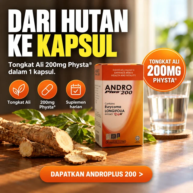 Poster kempen AndroPlus 200: Dari hutan ke kapsul