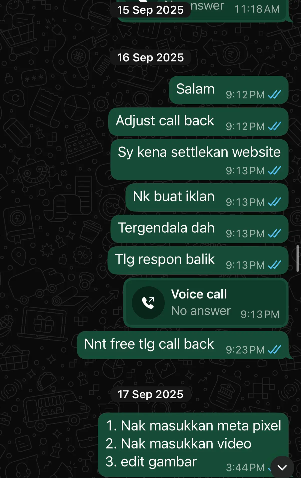 Website dan iklan terus tergendala