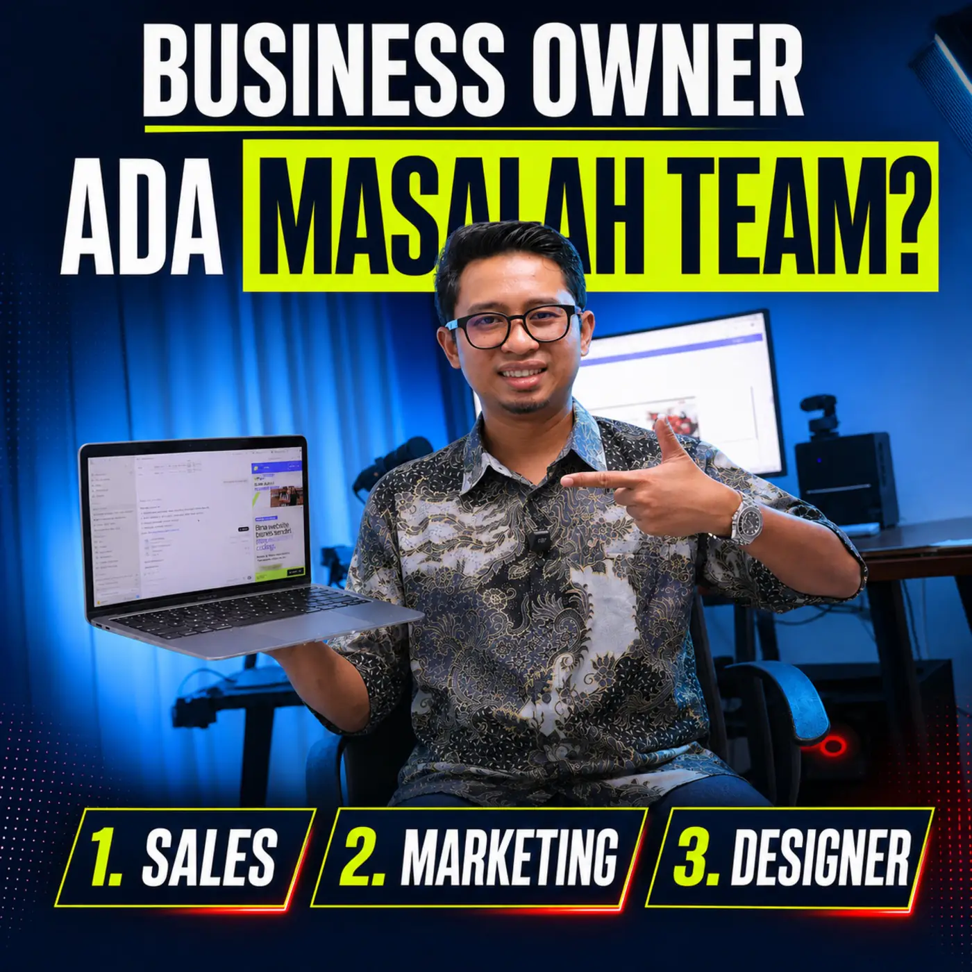 Poster Business Owner Ada Masalah Team