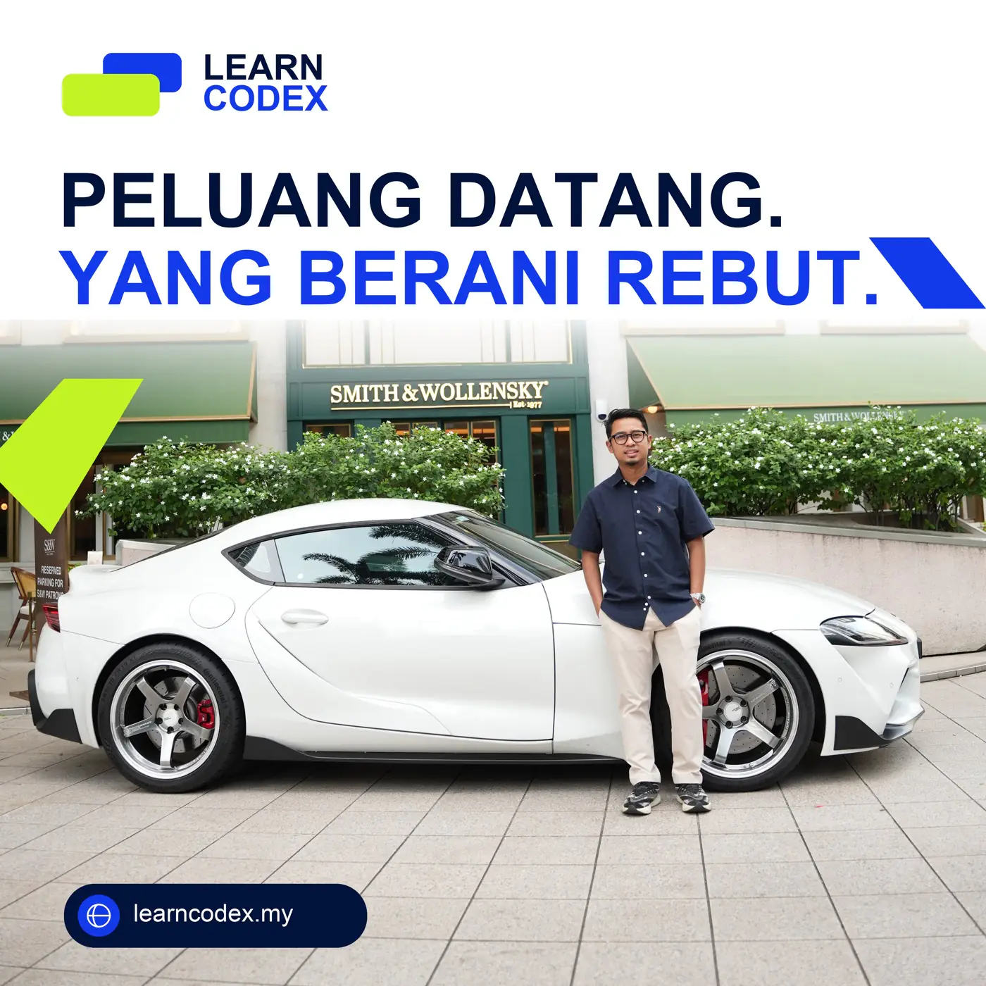 Poster Learn Codex Peluang Datang Yang Berani Rebut