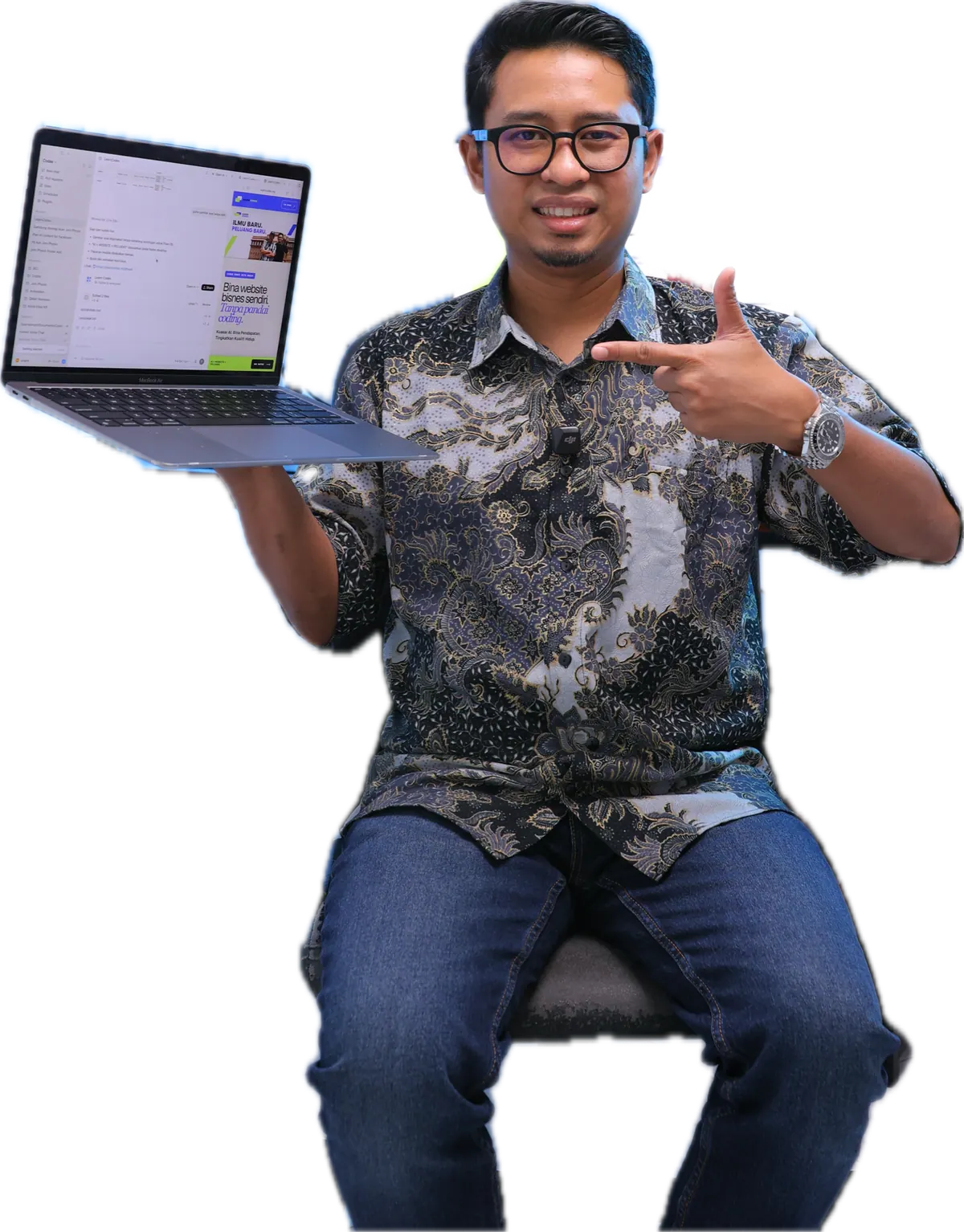 Business owner menggunakan Codex untuk membina aset marketing sendiri