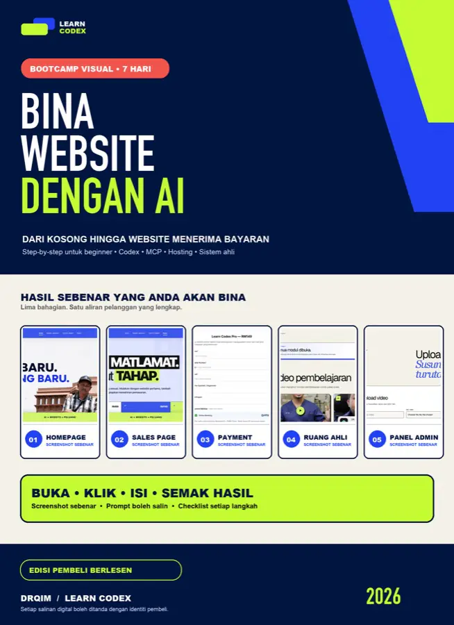 Cover masterclass Bina Website Dengan AI